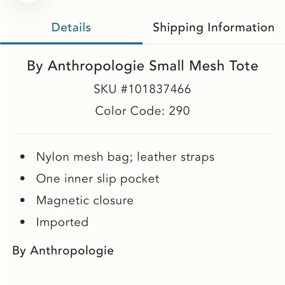 Anthropologie Leopard Print mesh Tote with Black Handles - Picture 3 of 4